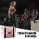 thumbnail image 5 of Bolsa de viaje extensible con manga de trolebús y bolsillo húmedo - Bolsa de mano para mujer de 43x35x15cm - Rosa, azul, negro, gris, 5 of 9