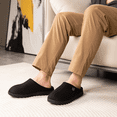 thumbnail image 5 of LongBay Men's Dual-Tone Memory Foam Slippers Comfy House Shoes for Indoor Outdoor, 5 of 6