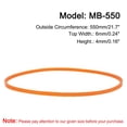 thumbnail image 2 of Uxcell 4 Paquetes de Correas de Máquina de Coser Naranjas MB-550 Correa de Transmisión de Motor V 21.7" de Circunferencia Exterior, 2 of 6