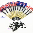 thumbnail image 1 of Dardos con punta de acero, dardos de metal profesionales con vuelos de bandera nacional (4 estilos) - Juego de puntas de metal para dardos, dardos de metal de 12 piezas, dardos para diana, 1 of 5