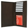 thumbnail image 3 of Genuine Leather Checkbook Cover Wallet Organizer with Credit Card Holder 253 CF, 3 of 5