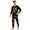 Men, variant on Halloween Jack-O'-Lantern Bow Print Matching Family Pajama Sets with Soft Cotton Blend Fabric Featuring Round Neck Long Sleeves Women S