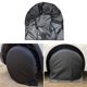 thumbnail image 3 of Paquete de 4 cubiertas impermeables para neumáticos de repuesto, remolque, caravana, coche, protección anticorrosión para neumáticos, color negro S, 3 of 5