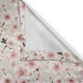 thumbnail image 6 of Ambesonne Cherry Blossom Valance & Curtain, Random Flourish, 55"x45", Coral Pale Green Brown, 6 of 6