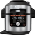 thumbnail image 1 of Open Box Ninja OL601 Foodi XL 8-Quart Pressure Cooker Steam Fryer with SmartLid, 14-in-1 that Air Fries, Bakes and More, with 3-Layer Capacity, 5-Quart Crisp Basket and 45 Recipes, Silver/Black -, 1 of 11