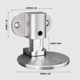 thumbnail image 4 of Invisible Rust Resistant Magnetic Door Stop Adjustable Floor Mount Latch, 4 of 8