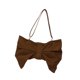 thumbnail image 1 of Bolso de hombro con lazo arrugado para mujer, bolso ligero tipo tote para la calle, regalo para uso diario. Caqui, 1 of 9