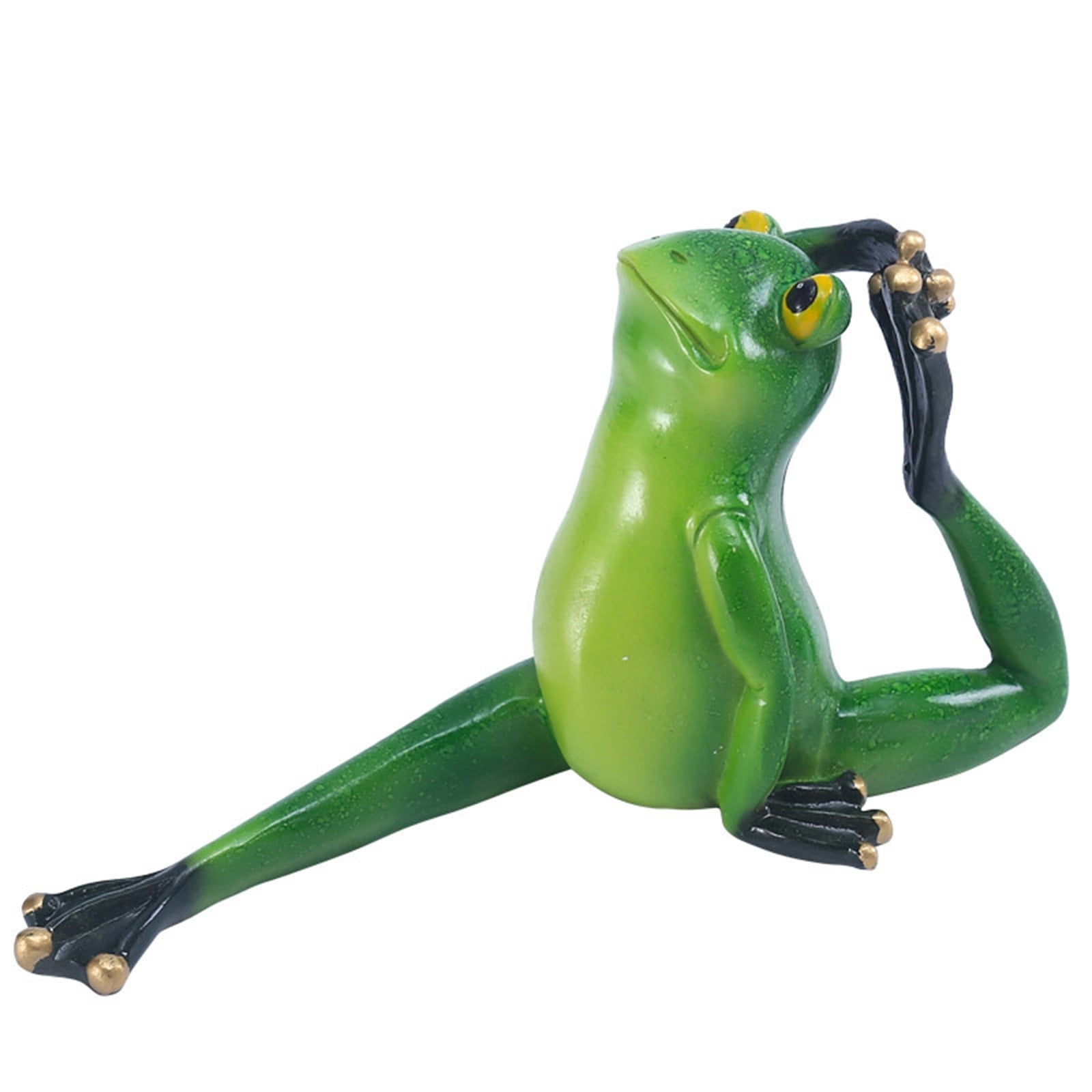 Frogs Figurines Yoga Decor, Mini Meditating Frogs Garden Sculpture