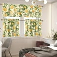 thumbnail image 5 of Lemon Print 3 Piece Kitchen Curtains and Valances Set Farmhouse Washable Rod Pocket Kitchen Curtain Set 24 Inches, Kitchen Window Curtains Set European Style Curtains for Cafe, 5 of 5