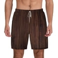thumbnail image 2 of Goofa Vintage Wood Printed Men's Swim Trunks Board Shorts Quick Dry Mens Swimming Trunks with Compression Liner,Breathable Fit Hawaii Beach Shorts-XX-Large, 2 of 9