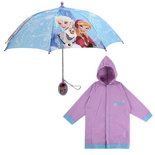 Photo 1 of KidsUmbrellaandSlicker, Disney Frozen Elsa and Anna Rainwear Set for Little Girl Age 2-7