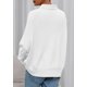 thumbnail image 4 of Suéter PRETTYGARDEN 2025 Blanco Cuello Alto Manga Murciélago XL, 4 of 8