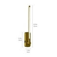 thumbnail image 5 of Clyhixe Wall Lights Industrial Energy Efficient Integrated LED Stainless Steel Wall Sconces 2 Count, 5 of 9