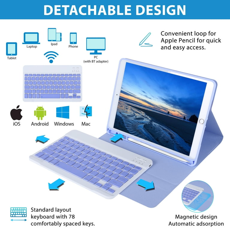 IPad 6th Generation with Zagg Keyboard and shops Apple Pencil 1st Generation