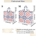 thumbnail image 2 of FORMRS Womens Corduroy Tote Bag Crossbody Shoulder Handbag with Pocket, Mosaic Flowers Pattern, 2 of 7