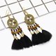 thumbnail image 3 of Pendientes Colgantes De Plumas Ligeros Para Mujeres Pendientes De Gancho De Pescado Hechos Negro, 3 of 7