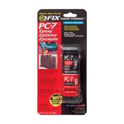 PC Products PC-7 Epoxy Adhesive Paste, Two-Part Heavy Duty, 2oz in Two Jars, Charcoal Gray 27776