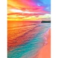 thumbnail image 1 of Kit de pintura de diamantes DIY mar playa puesta de sol completo redondo Rhinestone arte imagen FLhrweasw Nuevo, 1 of 1
