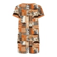thumbnail image 5 of Enjoytime Summer Outfits for Women Print Short Sleeve Crewneck Tops with Shorts Lounge Set Beach Travel Casual Two Piece Set, 5 of 5