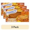 (3 pack) Entenmann's Pumpkin Loaf Cake, 13 oz, Loaf Cake, Box