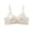 Beige, variant on Womens High Support Bras Front Closure Austable Spaghetti Straps Lace Spliced Back Hollow Lift Bra