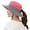 Watermelon Red, variant on IC ICLOVER Women Summer Sun Hat Wide Brim Outdoor UV Protection Hat Foldable Ponytail Bucket Cap for Beach Travel Hiking Gardening with Adjustable Chin Strap, Gray