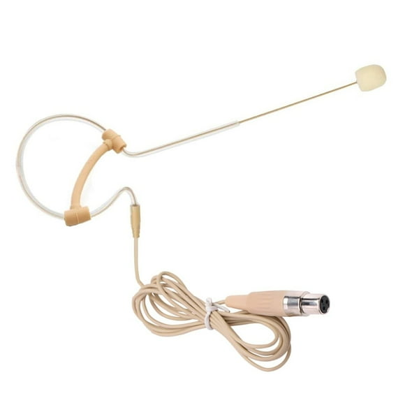 AKG Compatible Single Ear Headset Microphone with Windscreen and Cable