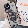 thumbnail image 2 of Compatible with iPhone 11 Case Fashion Cool Dragon Animal 3D Pattern Design Frosted PC Back Soft TPU Bumper Shockproof Protective Case Cover for iPhone 11, Black, 2 of 7