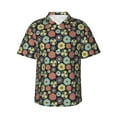 thumbnail image 2 of Goofa Daisies Flowers Hawaiian Shirt for Men, Unisex Summer Beach Casual Short Sleeve Button Down Shirts,Aloha Tropical Floral print shirt-Small, 2 of 9