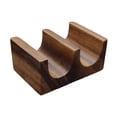 thumbnail image 3 of GROWTH TANK Wooden Tacos Holder Food Display Food Serving Stand Taco Rack for Restaurant Double, 3 of 9