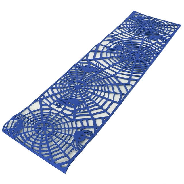 Table Setting Decor, Non-Slip Table Cloth Runner 39.4x11.8in For Banquet Decoration For Garden Farmhouse Wedding Party Dark Blue