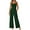 Green, variant on PRETTYGARDEN Summer Sleeveless Jumpsuits for Women Dressy Square Neck Wide Leg Pants Knitted One Piece Rompers with Pockets