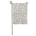 thumbnail image 1 of POGLIP Pattern Modern Abstract Monochrome Grid Rings Circle Trellis Black Carpet Garden Flag Decorative Flag House Banner 28x40 inch, 1 of 2
