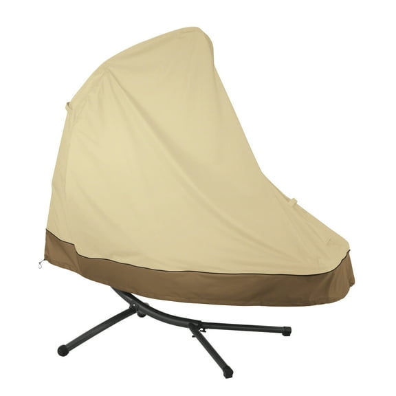 Classic Accessories Veranda Water-Resistant 73 Inch Patio Hanging Chaise Lounge and Stand Cover