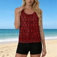 thumbnail image 6 of Womens Tankini Sets Two Piece Swimsuits Loose Tank Top with Shorts Summer Beach Bathing Suit, 6 of 6