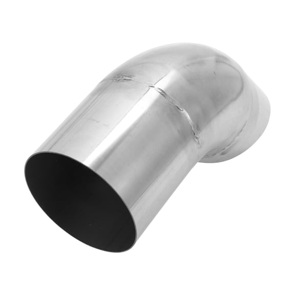 Unique Bargains 3.5" ID Inlet Turn Down Exhaust Hose T304 Stainless Steel Surface Polishing Mandrel Bend Elbow Tube 9.1" Overall Length Suitalbe for 3.5" OD Tailpipes