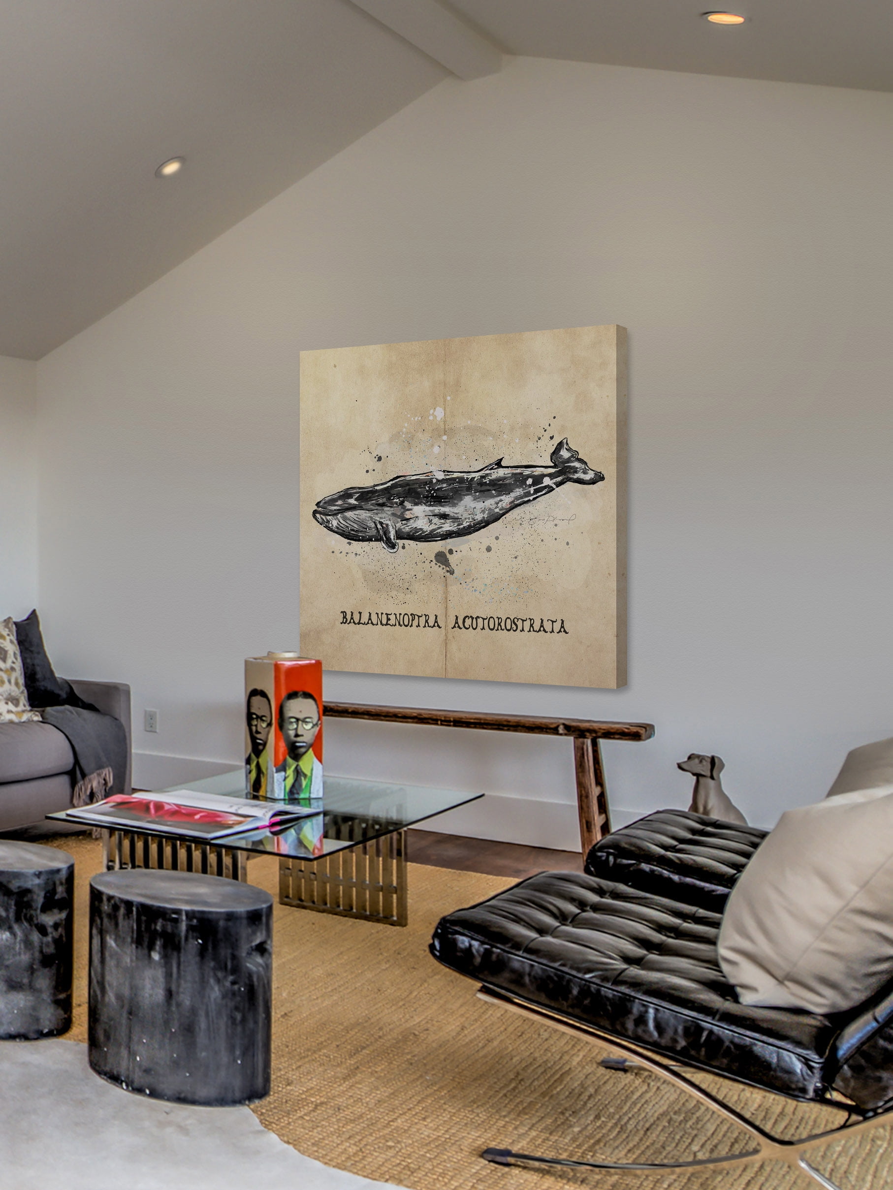 Marmont Hill 'Baleine' by Marie Eve Pharand Painting Print on Wrapped Canvas