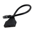 thumbnail image 3 of Cable adaptador divisor de 1 a 2 vías con interfaz multimedia de alta definición 1080P macho a interfaz multimedia de alta definición dual hembra para TV HD, 3 of 15