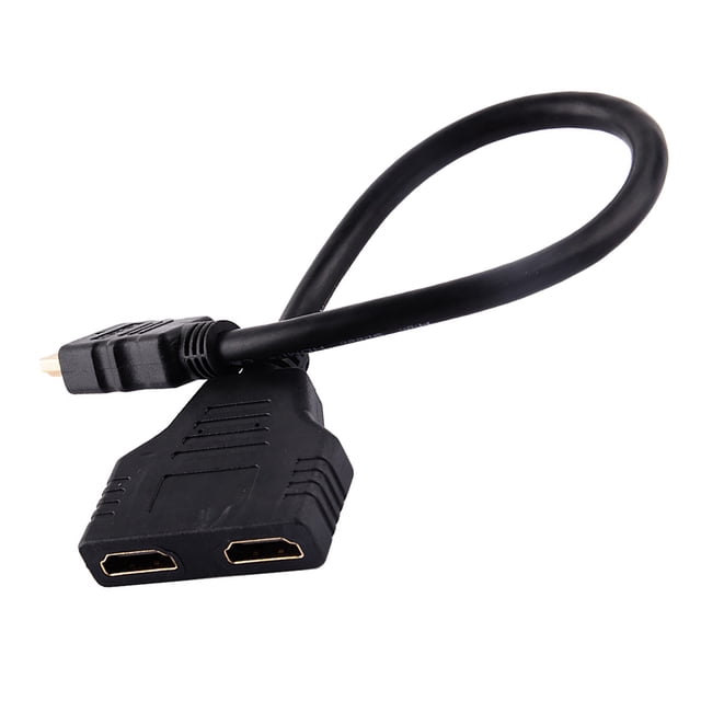 Splitter Cable 1080P Male To Dual Female 1 To 2 Way Splitter Adapter Cable, Female Splitter Cable For HDTV PS3 STB DVD Players and Most LCD Projectors