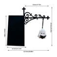 thumbnail image 3 of Book Nook Kit Halloween Vintage Hanging Shelf Night Light, Ghost Figurine Bookcase Decor Lamp, 3 of 3