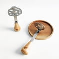thumbnail image 4 of Mini Avocado Masher, Mini Potato Mashers with Wood Non Slip Handle Stainless Steel Bean, 4 of 4