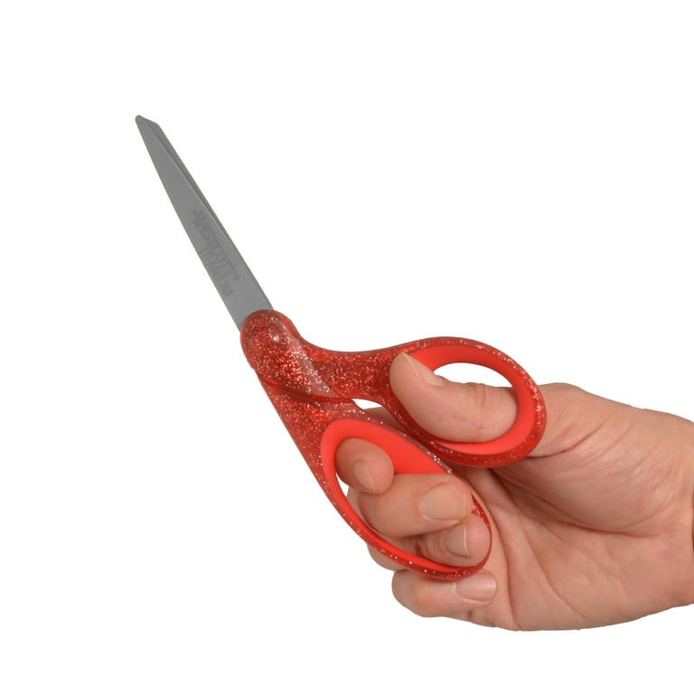 Westcott Soft Grip Lefty Scissors, 5, Red