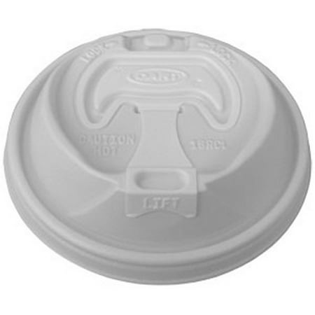 Solo 16RCL Optima Reclosable Lid, 12-24oz Foam Cups, White, 100/Bag, 10 Bags/Carton
