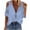 Blue, variant on Fesfesfes T Shirt for Women Fashion Women's Short Sleeve V-Neck Solid Casual Elastic Knitted Comfy Blouse Workout Shirts for Women Loose Fit M(US:6)