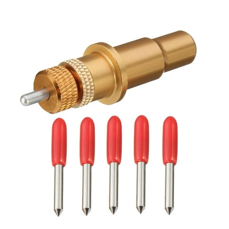 

NUOLUX 6pcs/set 45 Degree Roland Cutting Plotter Vinyl Cutter Blades and Cutting Plotter Holder