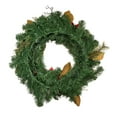 thumbnail image 3 of Kurt Adler 30-Inch Unlit Red & Gold Poinsettia Wreath, 3 of 4