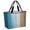 Blue Brown, variant on Black Gray Ombre Beach Bag for Women, Large Breathable Mesh Beach Tote Bag, Vintage Country Wooden Sandproof Lightweight Travel Bags for Vacation Picnic Swimming Pool 15.7"x15.7"x9.1"