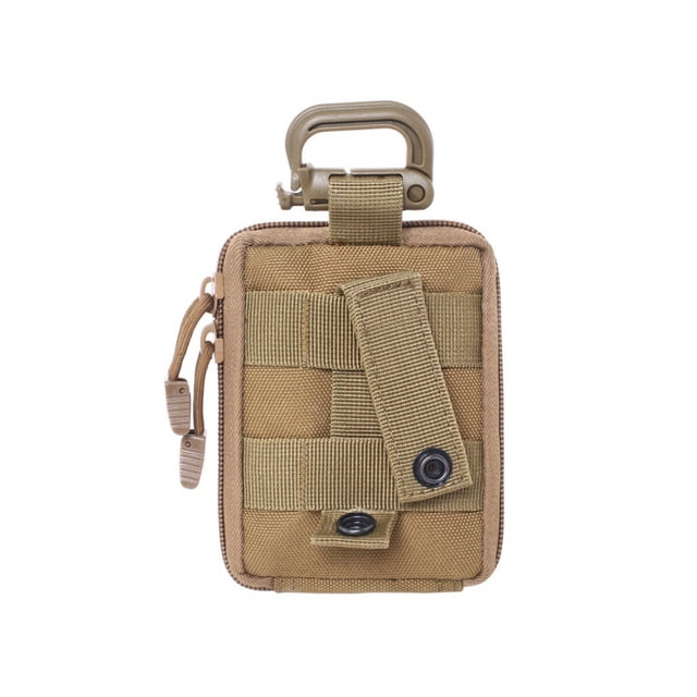 Guardoinrt Travel Camping Tablet Storage Bag Portable Nylon Pill Organizer Packaging Pouch Emergency Pack for Backpacking Mud Color