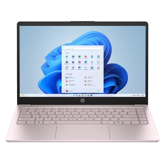 HP 14 inch HD Windows Laptop AMD Athlon Silver 7120U Processor 4GB 256GB SSD Tranquil Pink