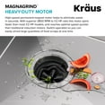 thumbnail image 5 of KRAUS WasteGuard High-Speed 1/2 HP Continuous Feed Ultra-Quiet Motor Garbage Disposal with Power Cord and Flange Included and Universal Mount, 5 of 15